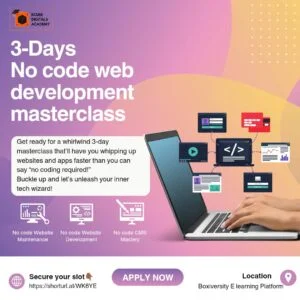 3 Days No Code Web Development Masterclass